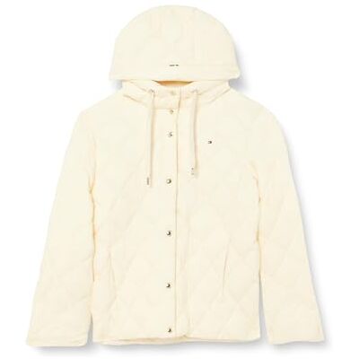 WW0WW42468 Tommy Hilfiger Damska kurtka puchowa Classics Winter, Beżowy (Calico), M WW0WW42468 Tommy Hilfiger Damska kurtka puchowa Classics Winter, Beżowy (Calico), M