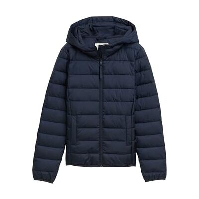 1042098 TOM TAILOR Denim Damski lekki płaszcz pikowany z kapturem, 10668 Sky Captain Blue, XS 1042098 TOM TAILOR Denim Damski lekki płaszcz pikowany z kapturem, 10668 Sky Captain Blue, XS