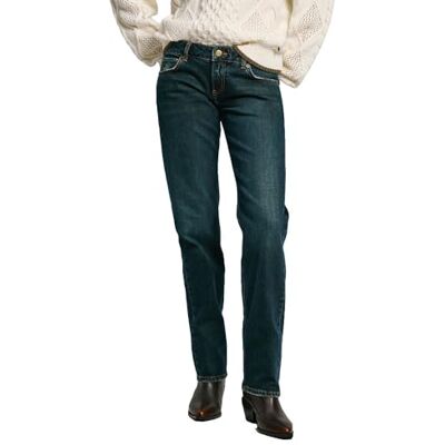 PL204840200024 Pepe Jeans Damskie dżinsy Slim Ulw Mocha, dżinsy, niebieskie, 24W/32L, Niebieski (denim), 24W / 32L PL204840200024 Pepe Jeans Damskie dżinsy Slim Ulw Mocha, dżinsy, niebieskie, 24W/32L, Niebieski (denim), 24W / 32L