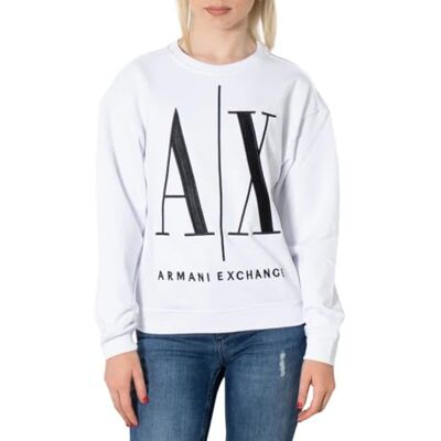 8NYM02YJ68Z-1000-M Armani Exchange Bluza damska Icon Project, biały, M 8NYM02YJ68Z-1000-M Armani Exchange Bluza damska Icon Project, biały, M
