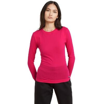D25058 G-Star RAW Prążkowane panele na ramiona, wąski, długi rękaw, Różowy (Pink Peacock -c954-g694), M D25058 G-Star RAW Prążkowane panele na ramiona, wąski, długi rękaw, Różowy (Pink Peacock -c954-g694), M