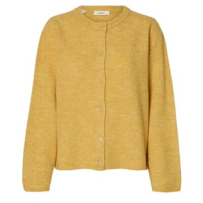 16098138-4900316 SELECTED WOMEN Slflulu New Ls Knit Cardigan Noos, brunatnożółty, M 16098138-4900316 SELECTED WOMEN Slflulu New Ls Knit Cardigan Noos, brunatnożółty, M
