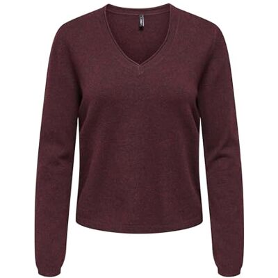 15368957-4994027 ONLY Onlloyal Ls V-Neck Pullo KNT Noos damski sweter, gorzka czekolada., XXL 15368957-4994027 ONLY Onlloyal Ls V-Neck Pullo KNT Noos damski sweter, gorzka czekolada., XXL