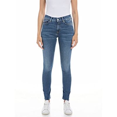 WHW689.000.661 OR2 Replay Damskie dżinsy Luzien Skinny-Fit Hyperflex ze stretchem, 009 Medium Blue, 23W / 30L WHW689.000.661 OR2 Replay Damskie dżinsy Luzien Skinny-Fit Hyperflex ze stretchem, 009 Medium Blue, 23W / 30L
