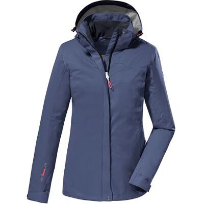 40826-000 killtec Kobiety Funkcjonalna kurtka/kurtka outdoorowa z odpinanym kapturem, rozmiar krótki KOS 133 KG WMN JCKT, denim, 19, 40826-000 killtec Kobiety Funkcjonalna kurtka/kurtka outdoorowa z odpinanym kapturem, rozmiar krótki KOS 133 KG WMN JCKT, denim, 19,