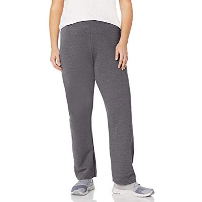 OJ104 JUST MY SIZE Damskie spodnie dresowe EcoSmart Plus Size, polarowe spodnie z otwartymi nogawkami, 77,5 cm, 3X/w?ska talia OJ104 JUST MY SIZE Damskie spodnie dresowe EcoSmart Plus Size, polarowe spodnie z otwartymi nogawkami, 77,5 cm, 3X/w?ska talia