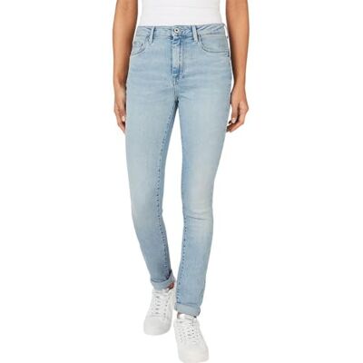 PL204584MI8 Pepe Jeans Dżinsy damskie Skinny Hw, Niebieski (Denim-mi8), 24W / 32L PL204584MI8 Pepe Jeans Dżinsy damskie Skinny Hw, Niebieski (Denim-mi8), 24W / 32L
