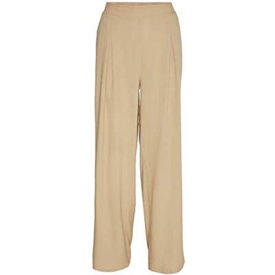 10282493 VERO MODA Vmmymilo Hw Wide Pants WVN Ga spodnie damskie, Irish Cream, XS 10282493 VERO MODA Vmmymilo Hw Wide Pants WVN Ga spodnie damskie, Irish Cream, XS