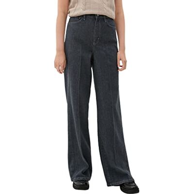 2121285 s.Oliver BLACK LABEL Women's 21285 7/8 Jeans Fit: Milly Wide Leg, szary, 36/32 2121285 s.Oliver BLACK LABEL Women's 21285 7/8 Jeans Fit: Milly Wide Leg, szary, 36/32