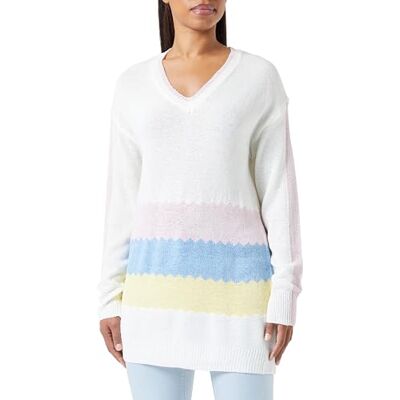 15426478-SI01 SIDONA Damski sweter z dzianiny , biały różowy żółty, M/L, biały, różowy, żółty, M-L 15426478-SI01 SIDONA Damski sweter z dzianiny , biały różowy żółty, M/L, biały, różowy, żółty, M-L