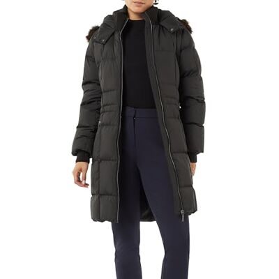 2150919 Comma Parka puchowa ze zdejmowanym sztucznym futrem, 9999_czarny, 42 2150919 Comma Parka puchowa ze zdejmowanym sztucznym futrem, 9999_czarny, 42
