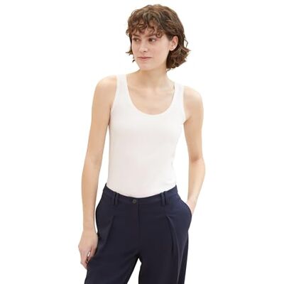 1041479 TOM TAILOR Top damski, 10315 Whisper White, XXL 1041479 TOM TAILOR Top damski, 10315 Whisper White, XXL