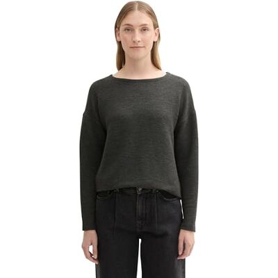 1044579 TOM TAILOR Bluza damska, 30281 Evident Anthracite Melange, L 1044579 TOM TAILOR Bluza damska, 30281 Evident Anthracite Melange, L