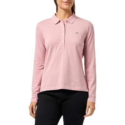 4202521 Gant Damska koszulka polo Slim Shield Ls Pique (1 opakowanie), Dusty Pink, S 4202521 Gant Damska koszulka polo Slim Shield Ls Pique (1 opakowanie), Dusty Pink, S