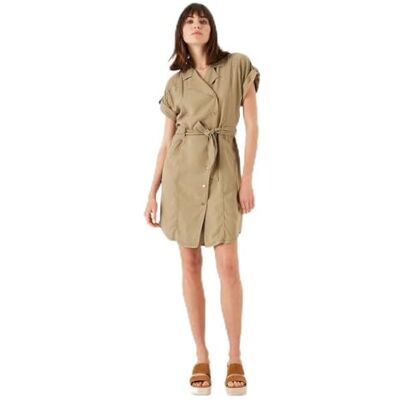 O40087 Garcia Sukienka damska, Khaki, XXL O40087 Garcia Sukienka damska, Khaki, XXL