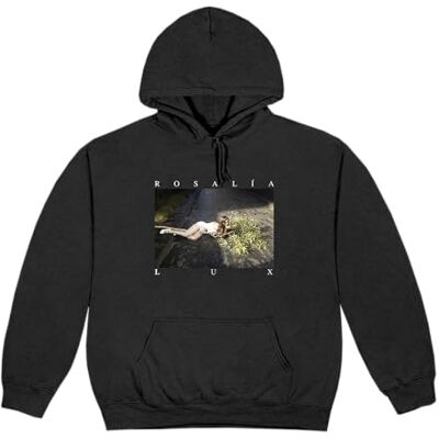 ROS25AZHD03 ROSALÍA Lux Photo Hoodie, Black, Small ROS25AZHD03 ROSALÍA Lux Photo Hoodie, Black, Small
