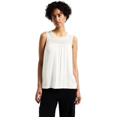 3226366 Street One Damski top z detalami Ajour, Off White, 44 3226366 Street One Damski top z detalami Ajour, Off White, 44