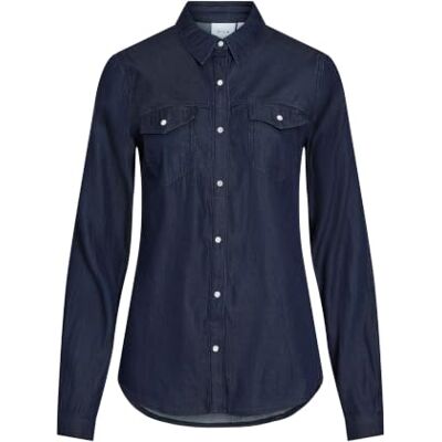 14033008-4953431 Vibista Denim Shirt-Noos, niebieski (Dark Blue Denim), XL 14033008-4953431 Vibista Denim Shirt-Noos, niebieski (Dark Blue Denim), XL