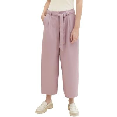 1039603 TOM TAILOR Damskie spodnie ze sztucznej skóry Culotte z paskiem, 33831 Dusty Lilac, 38W / 28L 1039603 TOM TAILOR Damskie spodnie ze sztucznej skóry Culotte z paskiem, 33831 Dusty Lilac, 38W / 28L