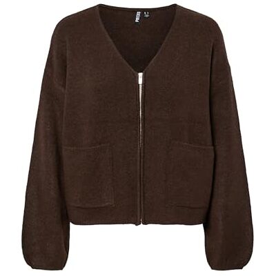 17159464-4819445 PIECES Neck Knit Pcjunna LS-Cardigan z dekoltem w serek, BC, Hot Fudge, L damski, Krówki, L 17159464-4819445 PIECES Neck Knit Pcjunna LS-Cardigan z dekoltem w serek, BC, Hot Fudge, L damski, Krówki, L