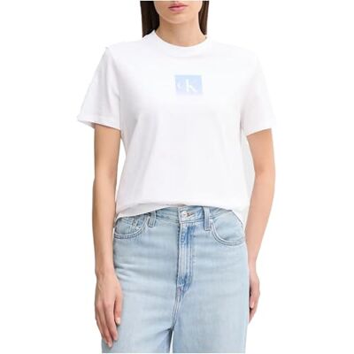 LV047C864GYAA2XS Calvin Klein Jeans Damska koszulka SS Classic FIT LV047C864G Graphic Tees, biała (brylantowa biel), XXS, Biały (brylantowa biel), XXS LV047C864GYAA2XS Calvin Klein Jeans Damska koszulka SS Classic FIT LV047C864G Graphic Tees, biała (brylantowa biel), XXS, Biały (brylantowa biel), XXS