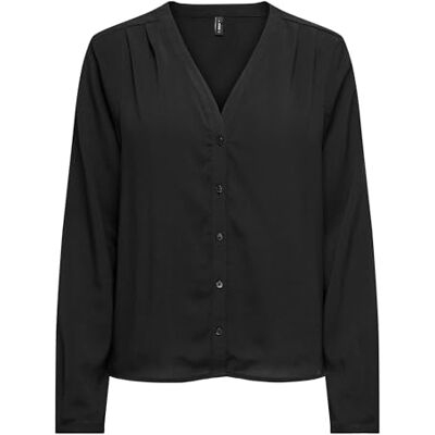 15330233 Onlnova Life Elite L/S Malou TOP SOLID, czarny, S 15330233 Onlnova Life Elite L/S Malou TOP SOLID, czarny, S