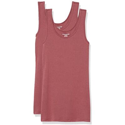 WAE45056SP18-Plum-XX-Large Amazon Essentials Women's Koszulka typu tank slim fit, Pack of 2, Śliwkowy, XXL WAE45056SP18-Plum-XX-Large Amazon Essentials Women's Koszulka typu tank slim fit, Pack of 2, Śliwkowy, XXL