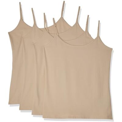 WAE45053SP18-AEM321-XX-Large Amazon Essentials Women's Koszulka slim fit, Pack of 4, Beżowy, XXL WAE45053SP18-AEM321-XX-Large Amazon Essentials Women's Koszulka slim fit, Pack of 4, Beżowy, XXL