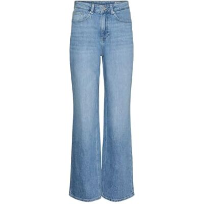 10322460 VERO MODA VMTESSA HR Wide Jeans RA3013 GA NOOS, niebieski (medium blue denim), 27W / 32L 10322460 VERO MODA VMTESSA HR Wide Jeans RA3013 GA NOOS, niebieski (medium blue denim), 27W / 32L