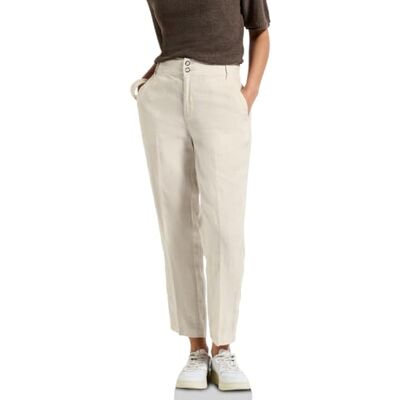 3714574 Street One Damskie lniane chinosy w stylu casualowym, Moonstone Sand, 44 3714574 Street One Damskie lniane chinosy w stylu casualowym, Moonstone Sand, 44