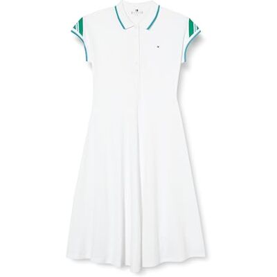 WW0WW41269 Tommy Hilfiger Damska sukienka polo do kolan F&F STP SLV Th Optic White XXS, Th Optic White, XXS WW0WW41269 Tommy Hilfiger Damska sukienka polo do kolan F&F STP SLV Th Optic White XXS, Th Optic White, XXS