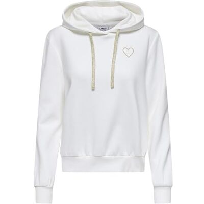 15370026-4988067 ONLY CARMAKOMA Carnoli L/S Heart Hood SWT Noos, Cloud Dancer, S 15370026-4988067 ONLY CARMAKOMA Carnoli L/S Heart Hood SWT Noos, Cloud Dancer, S
