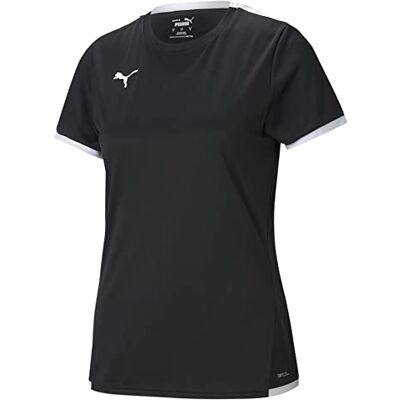 70493403 PUMA Damska koszulka z dżerseju Teamliga, czarno-biała, średnia 70493403 PUMA Damska koszulka z dżerseju Teamliga, czarno-biała, średnia