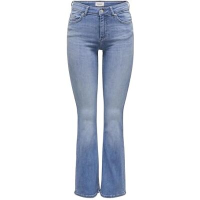 15340080-4665682 ONLY Onlblush MW Back Pock Fla Tai222 dżinsy Dnmnoos Flared Fit, średni niebieski denim, XS x 30 L damskie, Średni Niebieski Denim, (XS) W / 30L 15340080-4665682 ONLY Onlblush MW Back Pock Fla Tai222 dżinsy Dnmnoos Flared Fit, średni niebieski denim, XS x 30 L damskie, Średni Niebieski Denim, (XS) W / 30L
