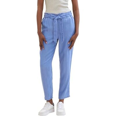 1040801 TOM TAILOR Denim Damskie spodnie zwężane, 12328 Bright Mid Blue Chambray, XXL 1040801 TOM TAILOR Denim Damskie spodnie zwężane, 12328 Bright Mid Blue Chambray, XXL