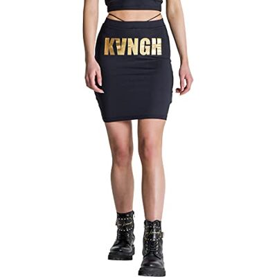 GKW002859 Gianni Kavanagh Damska czarna spódnica Riot Rock, rozmiar L, czarny, L GKW002859 Gianni Kavanagh Damska czarna spódnica Riot Rock, rozmiar L, czarny, L
