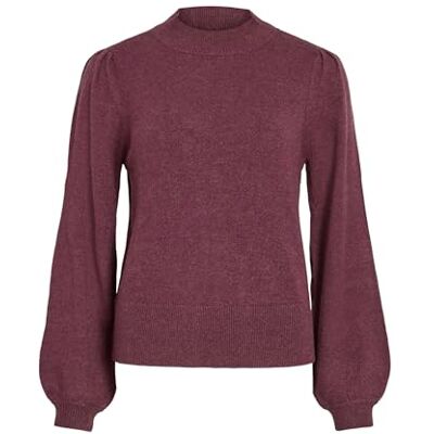 14084179-4876085 Vila Damski sweter z dzianiny Viril Turtle-nk Balloon L/S Top-Noos, Fig, S 14084179-4876085 Vila Damski sweter z dzianiny Viril Turtle-nk Balloon L/S Top-Noos, Fig, S