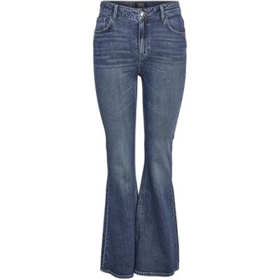27034386-4764920 NOISY MAY Nmkareen Hw Flare Leg Jeans Az436Mb Noos, niebieski (medium blue denim), 30W / 34L 27034386-4764920 NOISY MAY Nmkareen Hw Flare Leg Jeans Az436Mb Noos, niebieski (medium blue denim), 30W / 34L