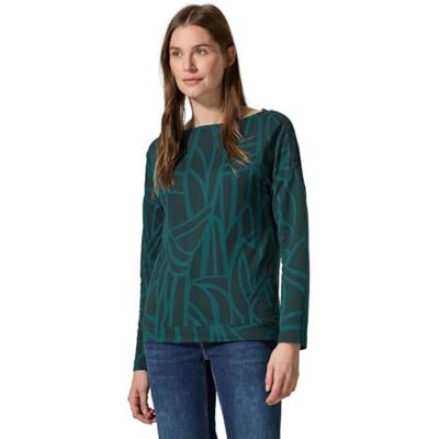 B322476 Cecil Damska koszulka z guzikami, Petrol Green, XXL B322476 Cecil Damska koszulka z guzikami, Petrol Green, XXL
