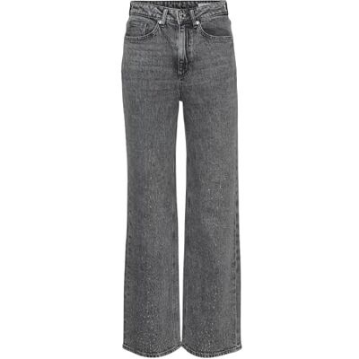 10321888 VERO MODA VMTESSA HR Wide Studs DNM dżinsy RA206, szary, 28W / 30L 10321888 VERO MODA VMTESSA HR Wide Studs DNM dżinsy RA206, szary, 28W / 30L