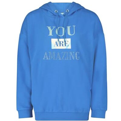 2656/7689 Cartoon Bluza damska , niebieska/srebrna, 34, blue/silver 2656/7689 Cartoon Bluza damska , niebieska/srebrna, 34, blue/silver