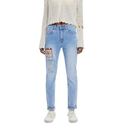 25SWDD77 Desigual Dżinsy damskie Denim_See You, Niebieski, 36 25SWDD77 Desigual Dżinsy damskie Denim_See You, Niebieski, 36