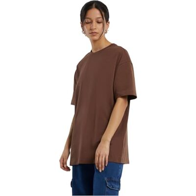 BY149 Build Your Brand Damska koszulka damska Oversized Boyfriend Tee, luźny T-shirt dla kobiet o wyglądzie oversize, bawełna, rozmiary XS 5XL, czekoladowy brąz, M BY149 Build Your Brand Damska koszulka damska Oversized Boyfriend Tee, luźny T-shirt dla kobiet o wyglądzie oversize, bawełna, rozmiary XS 5XL, czekoladowy brąz, M