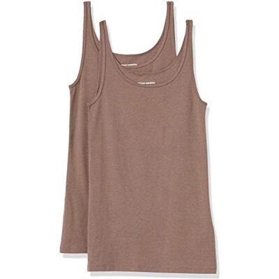 P_AE1108_S2-DKBDB-Medium Amazon Essentials Damski tank top z cienkim paskiem, 2 sztuki, ciemnobeżowy, M P_AE1108_S2-DKBDB-Medium Amazon Essentials Damski tank top z cienkim paskiem, 2 sztuki, ciemnobeżowy, M