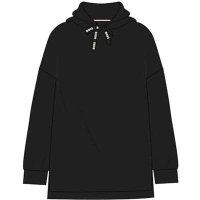 50520139_Black1_L BOSS Damska piżama z kapturem Ci_Longsleeve, czarny1, L 50520139_Black1_L BOSS Damska piżama z kapturem Ci_Longsleeve, czarny1, L