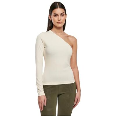 TB3212 Urban Classics Women's Ladies Asymetrc Longsleeve T-Shirt, biały piasek, 3XL, Whitesand, 3XL TB3212 Urban Classics Women's Ladies Asymetrc Longsleeve T-Shirt, biały piasek, 3XL, Whitesand, 3XL