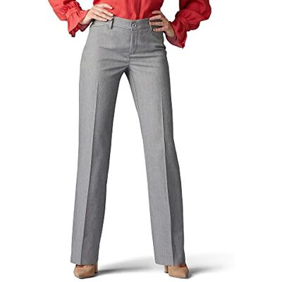 104633204 Lee Ultra Lux Comfort damskie spodnie z Flex Motion, szare (Ash Heather), rozmiar 34, średnia długość 104633204 Lee Ultra Lux Comfort damskie spodnie z Flex Motion, szare (Ash Heather), rozmiar 34, średnia długość