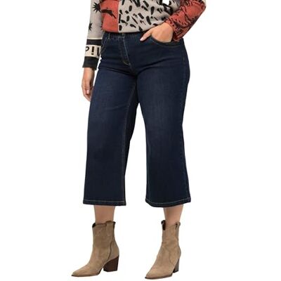 819768 Ulla Popken Dżinsy damskie Culotte, Mary Jeans, Blue Denim, 44 Duże rozmiary 819768 Ulla Popken Dżinsy damskie Culotte, Mary Jeans, Blue Denim, 44 Duże rozmiary