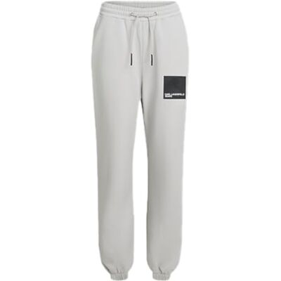 A1W10004 Karl Lagerfeld Jeans, Damskie, Spodnie Dresowe Z Logo Box, Regular Fit, Szary, XL A1W10004 Karl Lagerfeld Jeans, Damskie, Spodnie Dresowe Z Logo Box, Regular Fit, Szary, XL