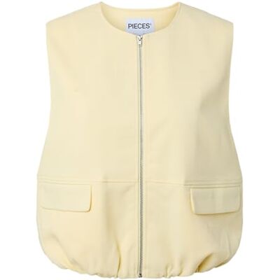17165289-5100271 PIECES Pcfaleah Vest W. Pocket, Francuska Wanilia, XL Kobiety 17165289-5100271 PIECES Pcfaleah Vest W. Pocket, Francuska Wanilia, XL Kobiety